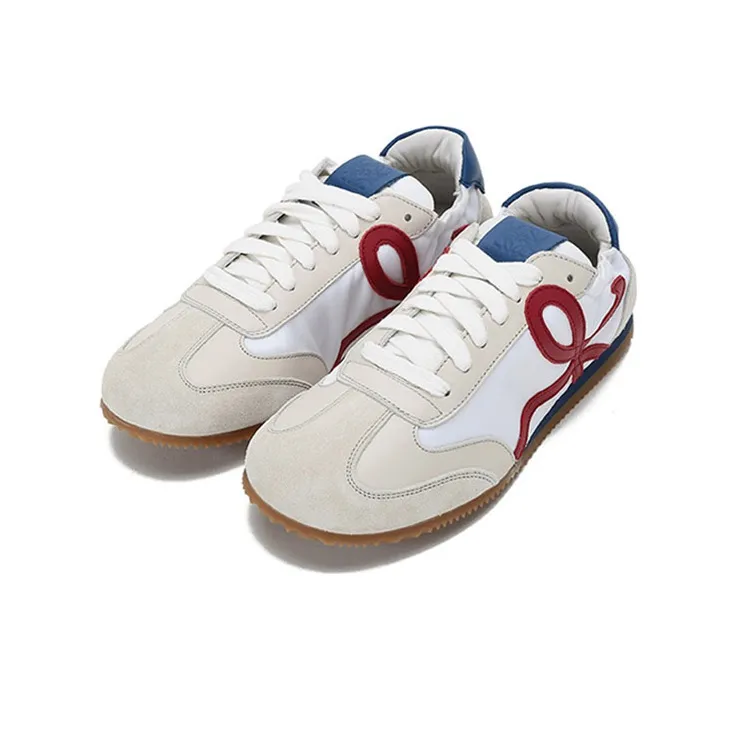 LOEWE Ballet Runner Slip Resistant Low Top Running Shoes Women's White Blue Tail-2