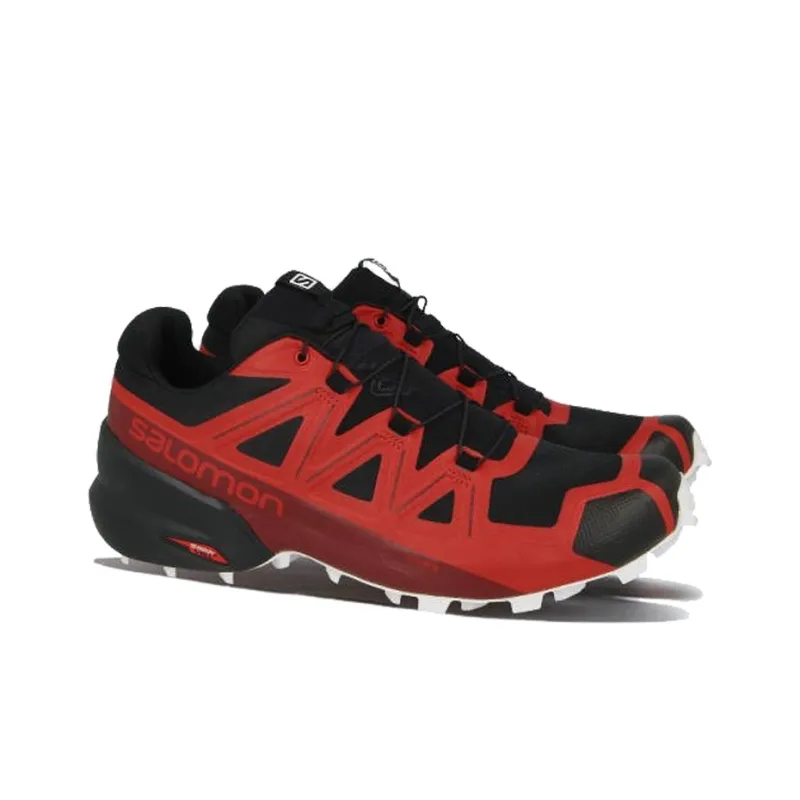 SALOMON Speedcross 5 Durable Breathable Low-Top Running Shoes Men's Red-2