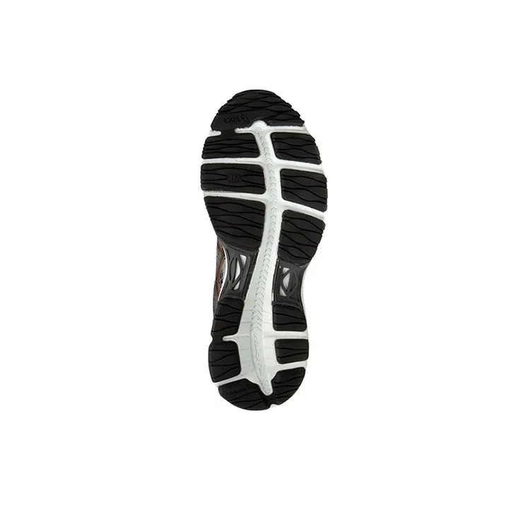 Asics Gel-Cumulus 17 Anti-Slip And Wear-Resistant Breathable Low-Top Running Shoes Men's Gray Orange-4