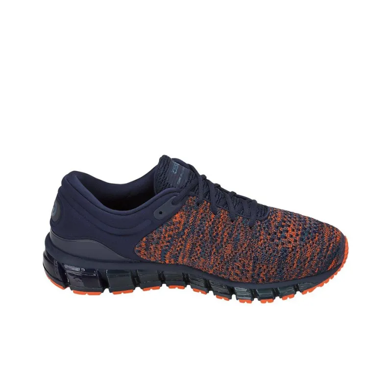 Asics Gel-Quantum 360 Knit 2 Breathable And Wear-resistant Low-Top Running Shoes Men's Blue Orange-1