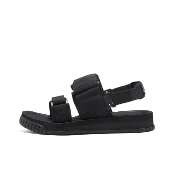 SHAKA Weekender Hook-and-Loop Beach Sandals Unisex Black