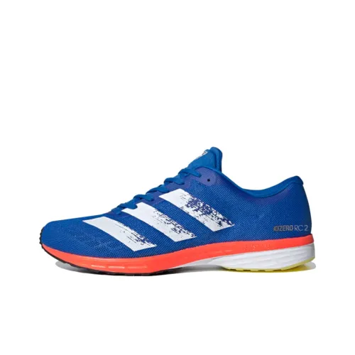 Adidas Adizero RC 2 Running Shoes Men Low-Top Luminous Blue/Core White/Sun Red