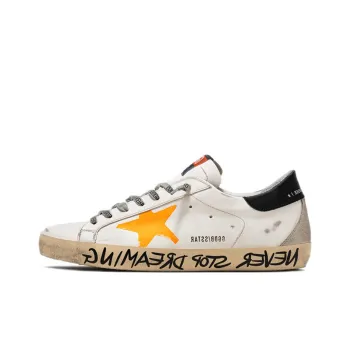 Golden Goose Super Star Sneakers White Ice Orange Fluo