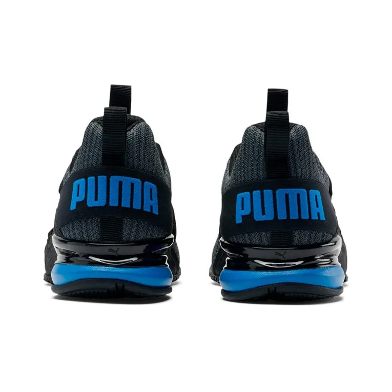 PUMA Axelion Anti-Slip And Wear-Resistant Lightweight Low-Top / Men's Black Blue-3