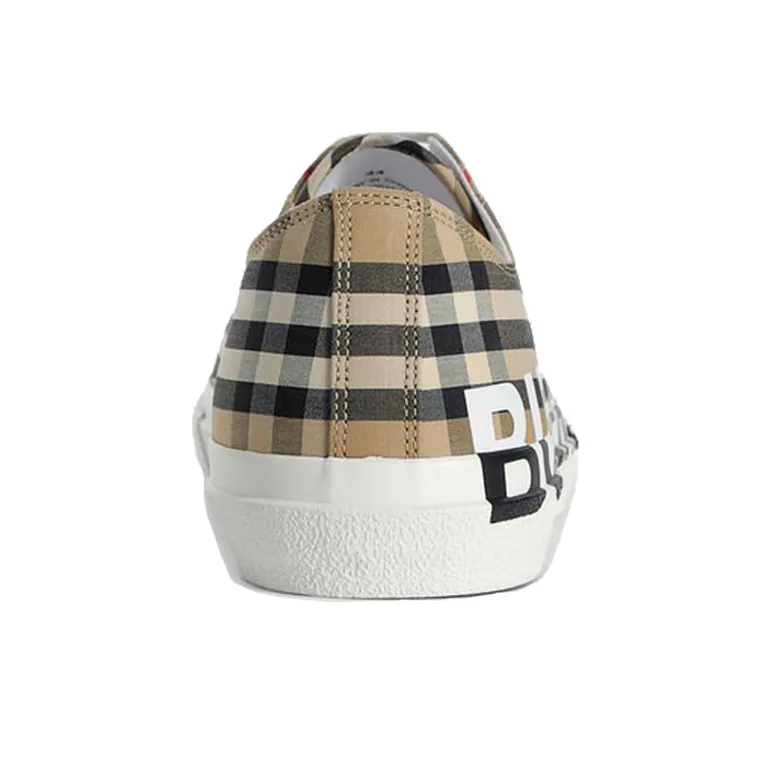 Burberry Check Logo Print Sneakers-4