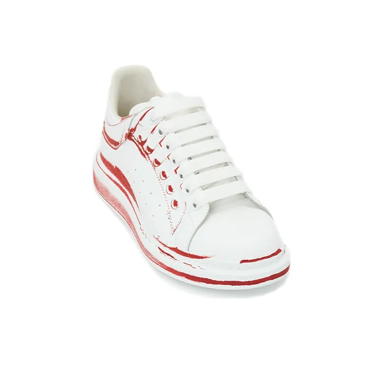 Alexander McQueen Oversized Sneaker 'White Lust Red Print'-2