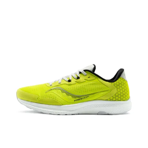 Saucony Freedom 4 Running Shoes Men Low-Top Green/White