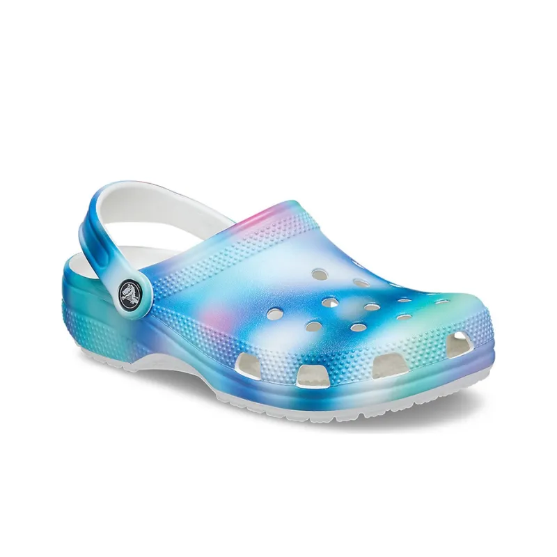 Crocs Colorful Crocs Beach Unisex Multi Color White Sandals-2