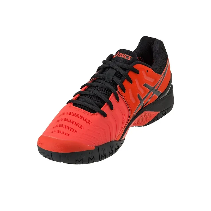 Asics Gel-Resolution 7 Wear-Resistant Low-Top Running Shoes Men's Red Black-3