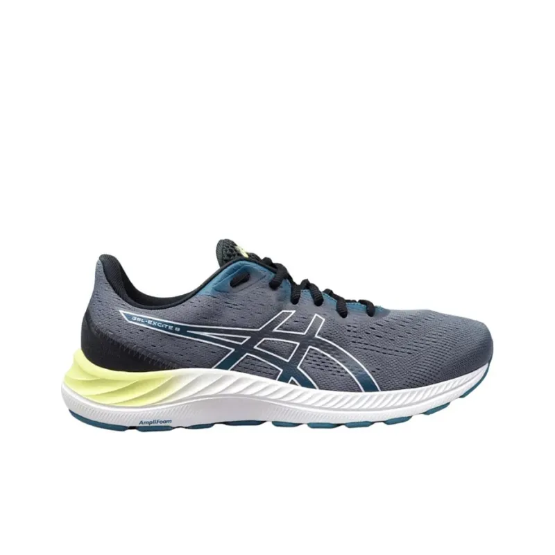 Asics Gel-Excite 8 Wear-Resistant Low-Top Running Shoes Men's Gray Blue-1