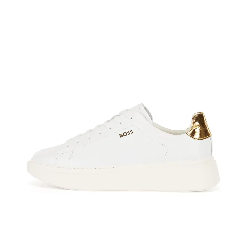 HUGO BOSS Skateboard Shoes Women's Low-Top White-0