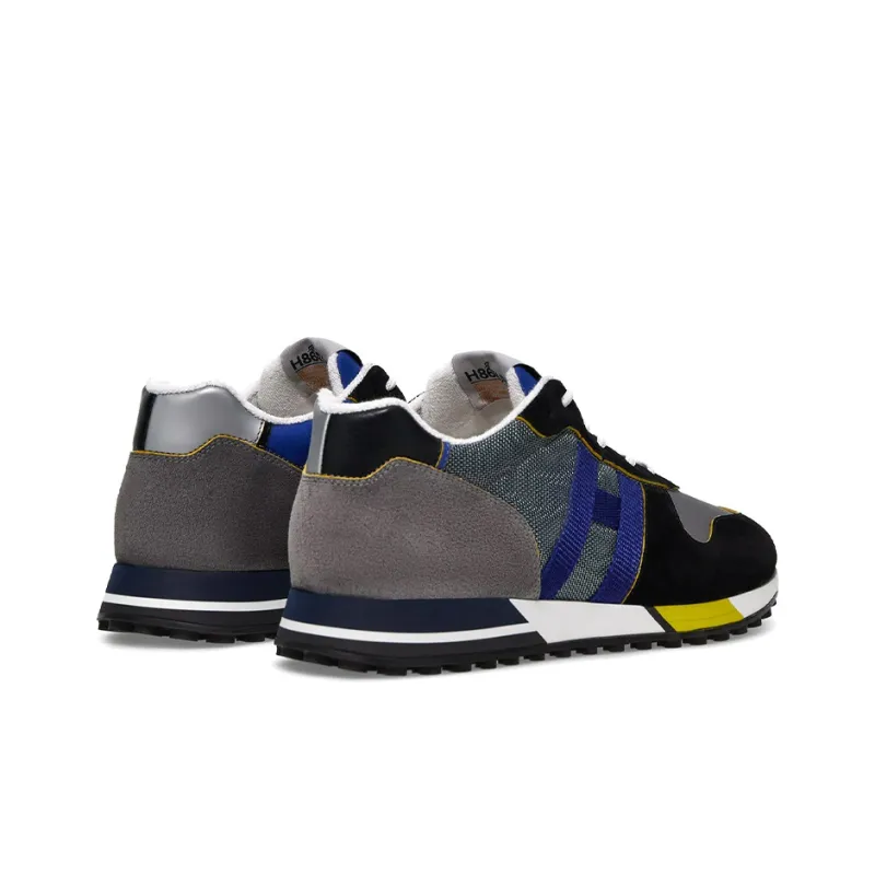 HOGAN H383 Low Top Casual Shoes Men's Black Blue Gray-2