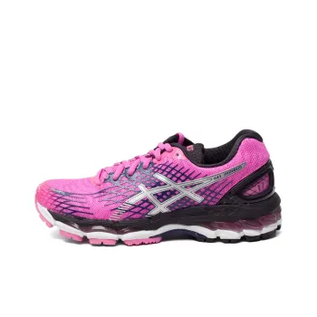 Asics GEL-Nimbus 17 Anti-Slip And Wear-Resistant Breathable Low-Top Running Shoes Women's Pink Silver