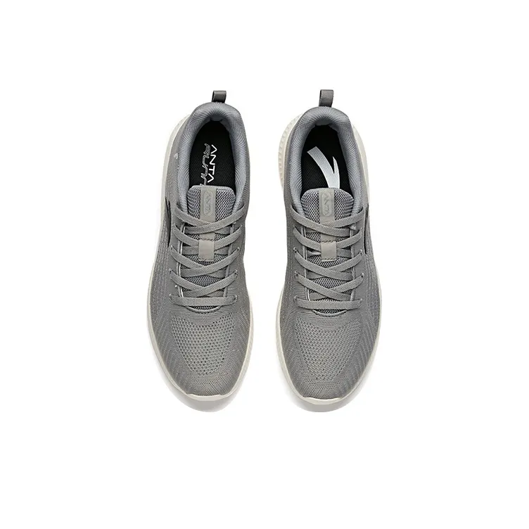 Anta Cushioning, Slip Resistant, Abrasion Resistant, Breathable Low Top Running Shoes Men's Gray-2