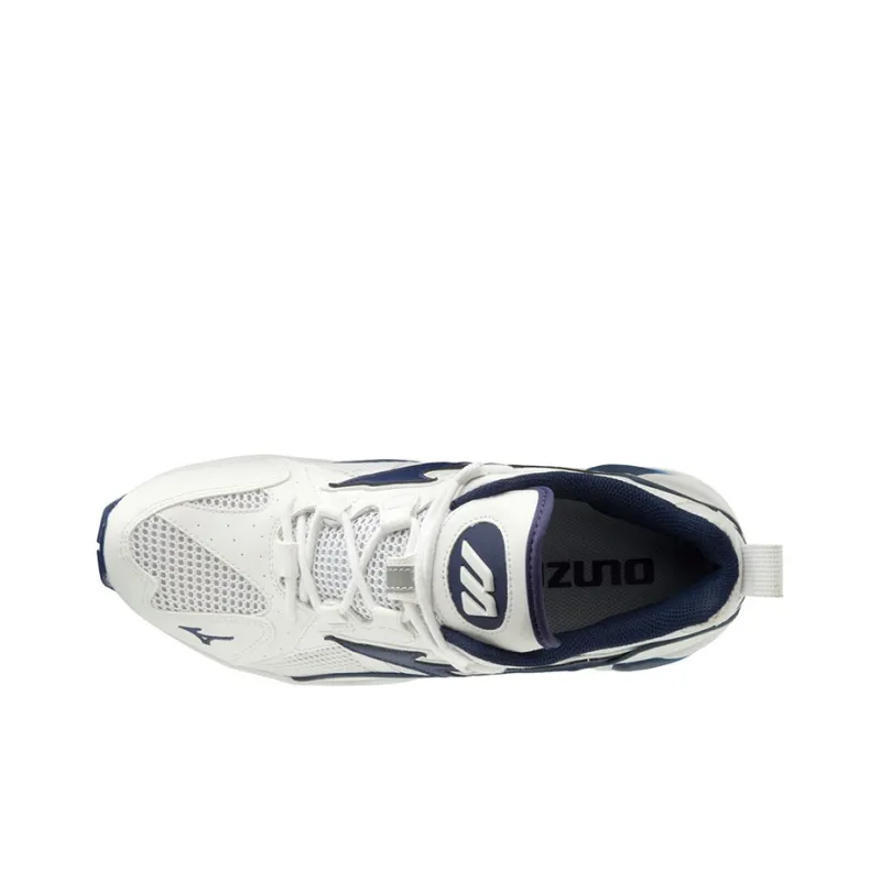 Mizuno Wave Rider 1 Slip Resistant, Abrasion Resistant, Breathable Low Top Running Shoes Men's White Blue-2