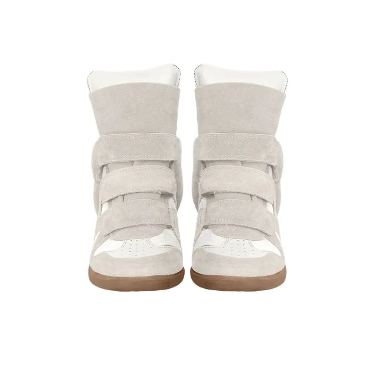 ISABEL MARANT Cushioning High Top Sports Casual Shoes Women's Beige-2