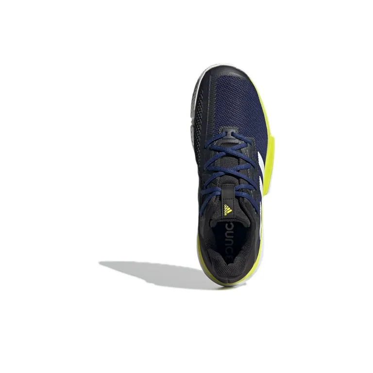 Adidas Solematch Bounce Tennis Shoes Men Low Top Blue/Black/Yellow-4
