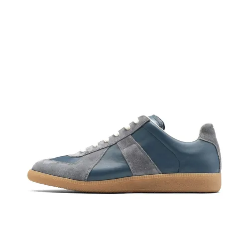 Maison Margiela Replica Skateboard Shoes Men Low-Top Gray Blue