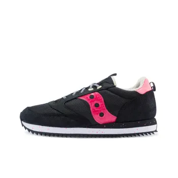 Saucony Cushioning Anti Slip Wear Resistant Breathability Low Top Casual Running Shoes Men's Black Red