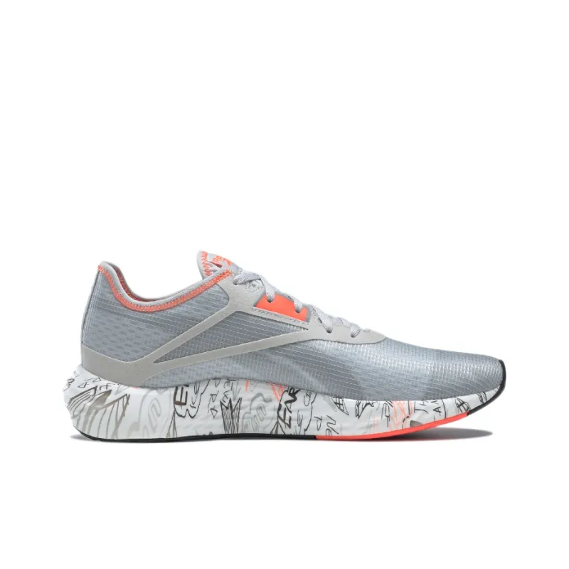Reebok Flashfilm Running Shoes Men Low Top Lime/Coral Orange-1