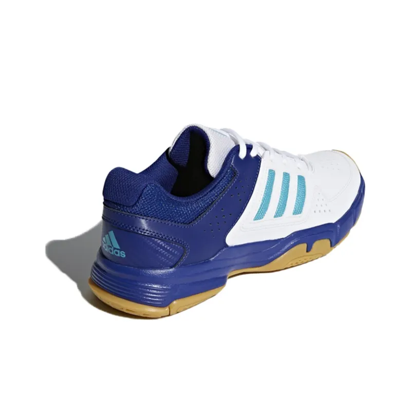 Adidas Quickforce 3.1 Slip-Resistant Low-Top Running Shoes Men's White Blue-3