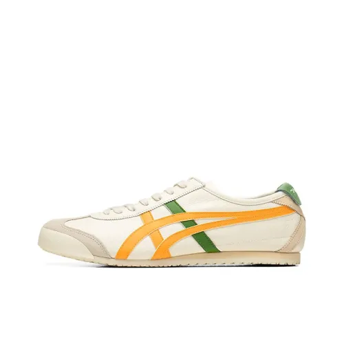 Onitsuka Tiger MEXICO 66 Running Shoes Unisex Low-Top Beige/Yellow/Green