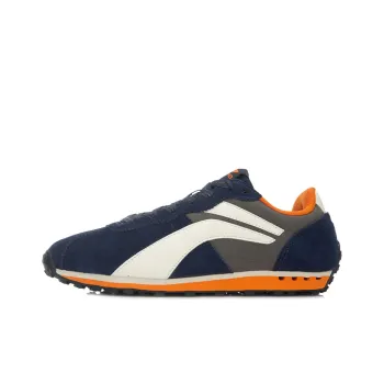 LiNing 3KM Ⅱ LTR Non-slip Wear-resistant Shock Absorption Low-Top Running Shoes Men's Blue Brown White