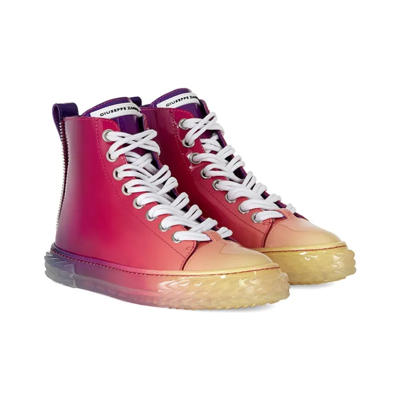 Giuseppe Zanotti/GZ Blabber High Top Skateboard Shoes Women's Gradient Red-2