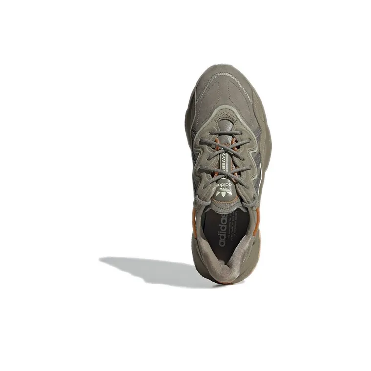 Adidas Originals Ozweego Casual Shoes 'Charcoal Grey Yellow'-4
