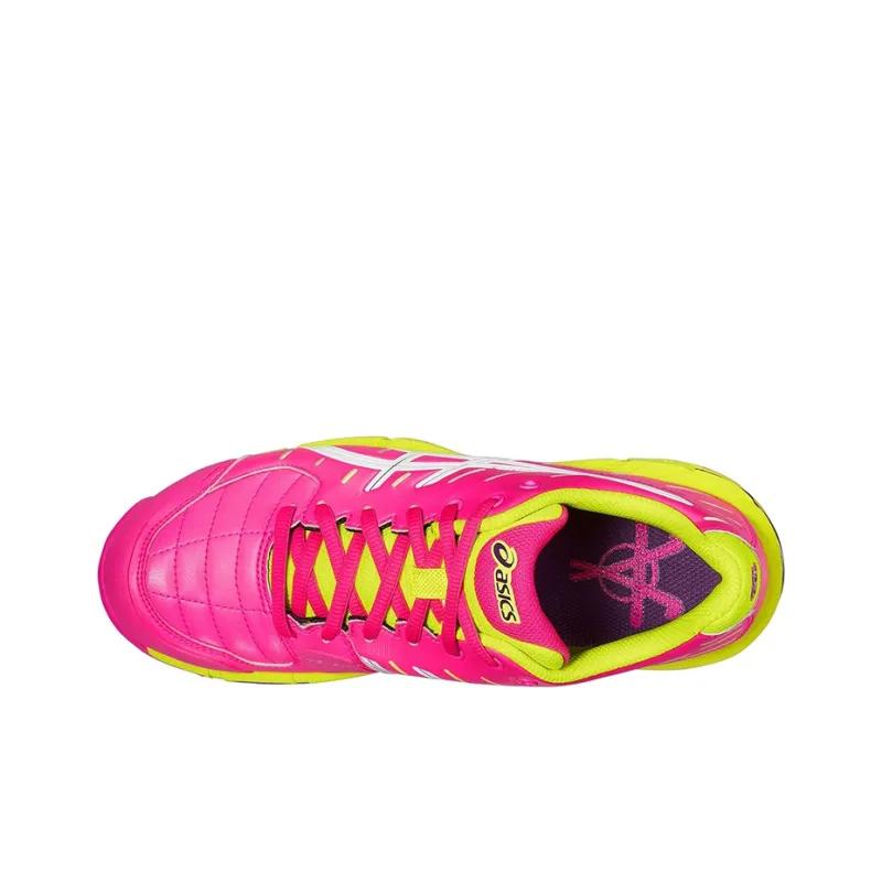 Asics Gel-Hockey Running Shoes Women's Low-Top Pink/Yellow-2
