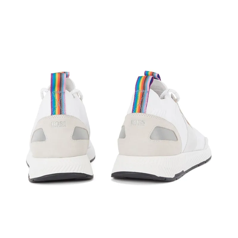 HUGO BOSS Low Top Athletic Shoes Men's White-2
