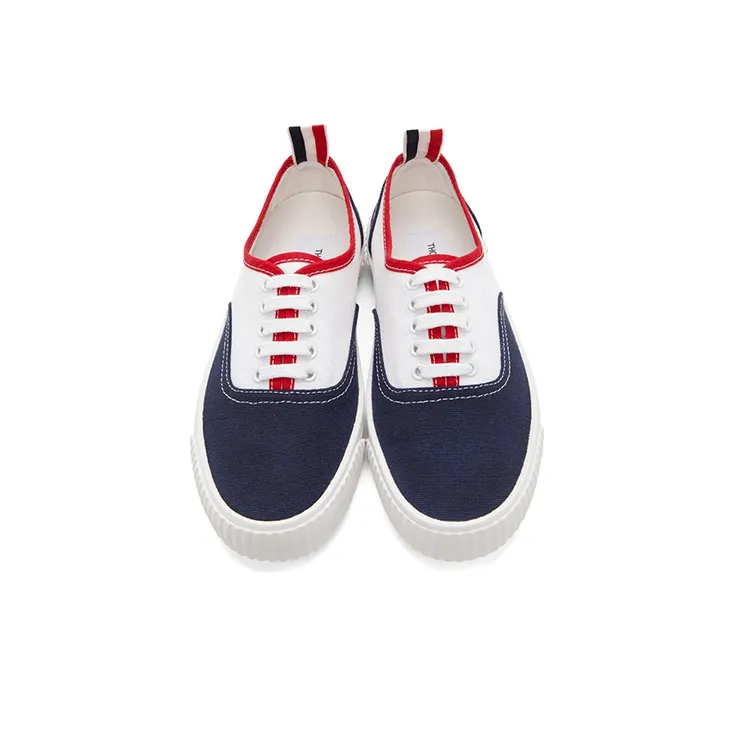 THOM BROWNE Heritage Canvas Sneakers-3