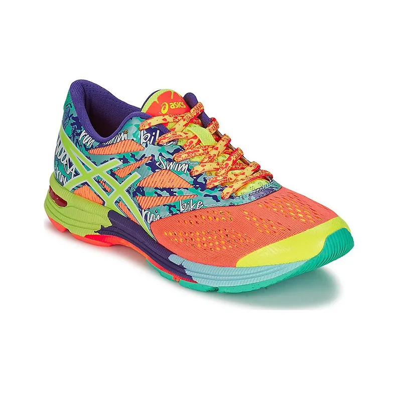 Asics Gel-Noosa Tri 10 Wear-Resistant Low-Top Running Shoes Women's Orange Green-1