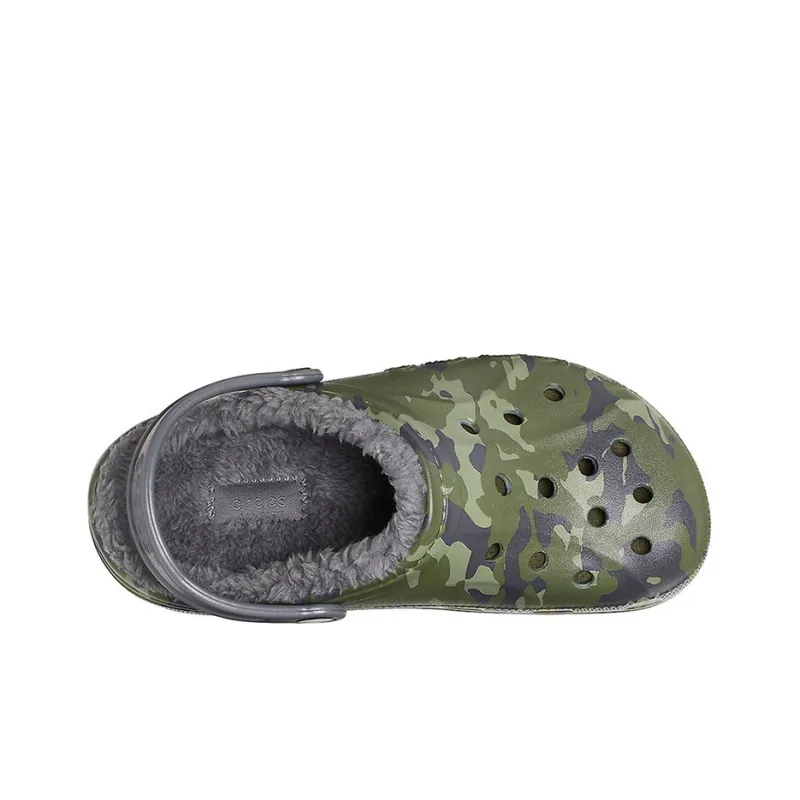 Crocs Baya Lined Clog Printing Fleece Lined Unisex Camouflage Slippers-2