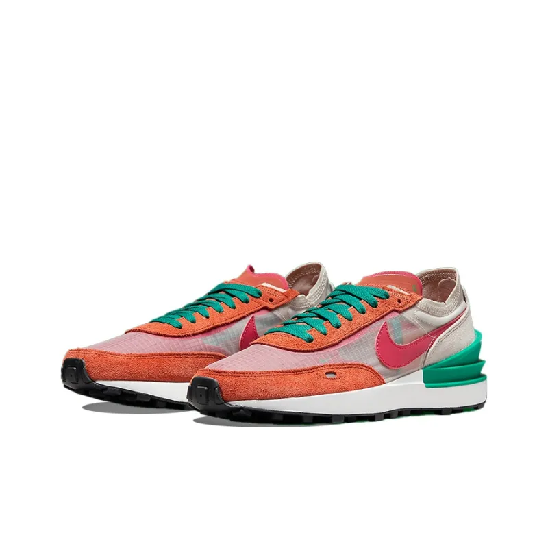 Nike Waffle One Burnt Sunrise Light Orewood Brown Malachite Mystic Hibiscus Women's-2