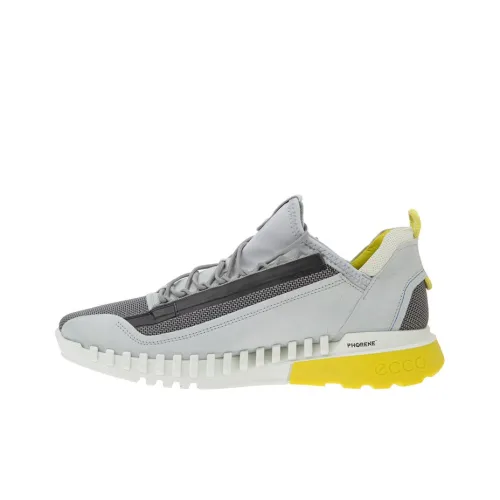Ecco Zipfle Durable Breathable Low-Top Running Shoes Men's Gray