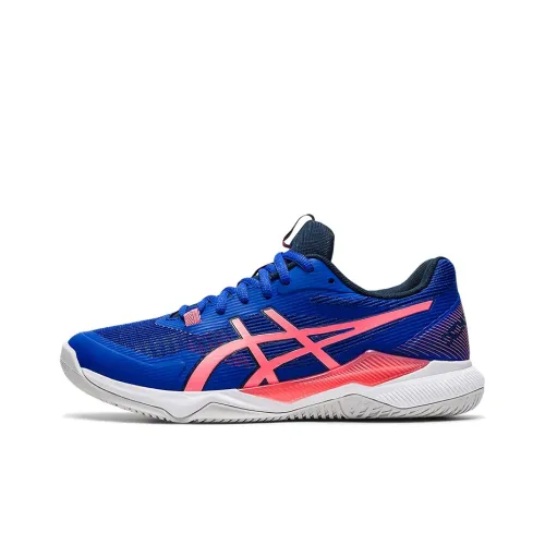 Asics Gel-Tactic Running Shoes Women's Low-Top Dark Blue/Pink