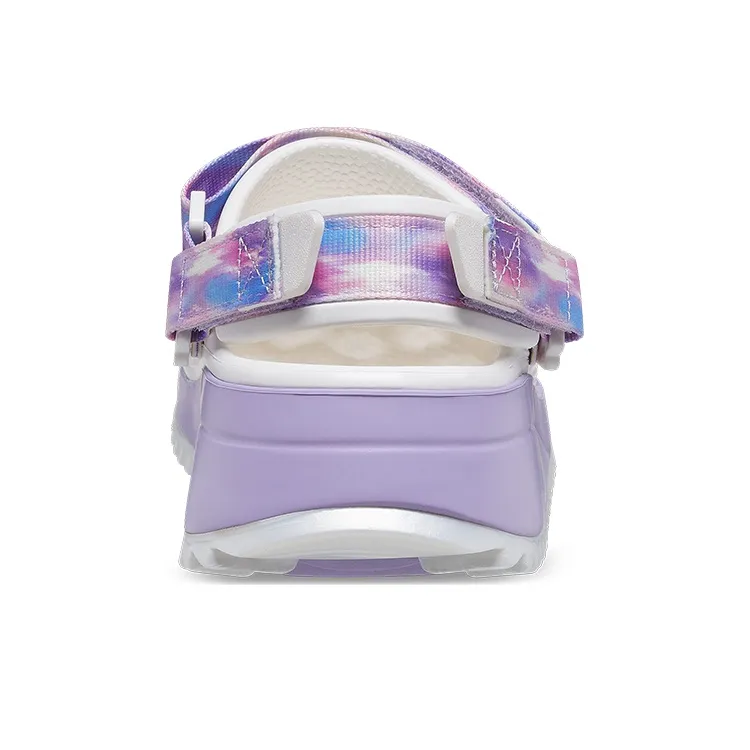 Crocs Classic Casual Unisex White Purple Sandals 'White Purple'-5