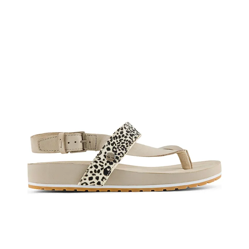 Timberland Malibu Waves Thong Sandal 'Leopard Nubuck' Women's-1