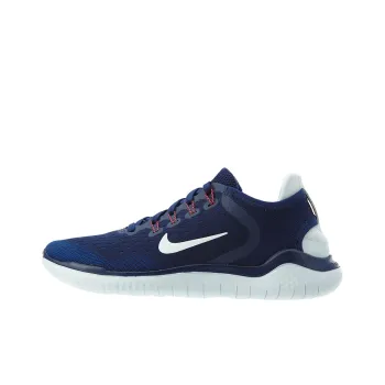 Nike Free RN Cushioned Anti Slip And Wear Resistant Lightweight Low Top Casual Running Shoes Women's Dark Blue 2018