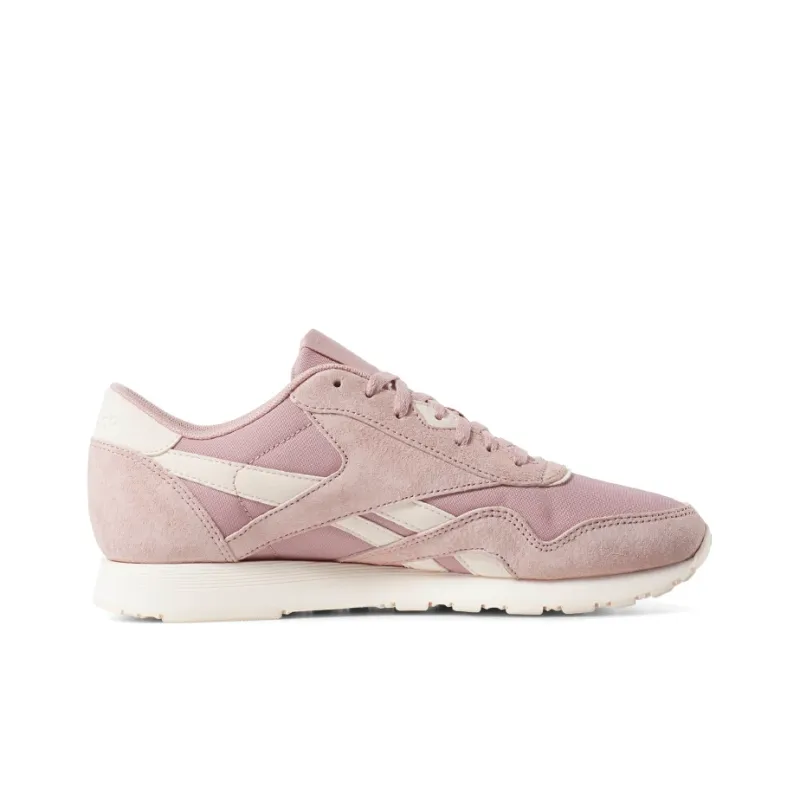Reebok Classic Nylon Running Shoes Women's Low-Top Rose Pink-1