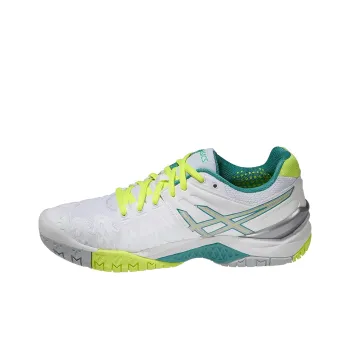 Asics Gel-Resolution 6 Anti-Slip Wear-Resistant Low-Top Running Shoes Women's White Green