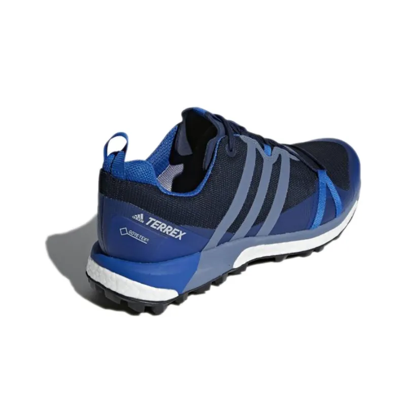 Adidas Terrex Agravic GTX Wear-Resistant Slip-Resistant Low-Top Running Shoes Men's Blue Black-3
