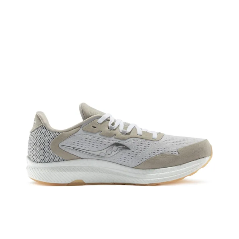 Saucony Freedom 4 Running Shoes Women's Low-Top Khaki Gray-1