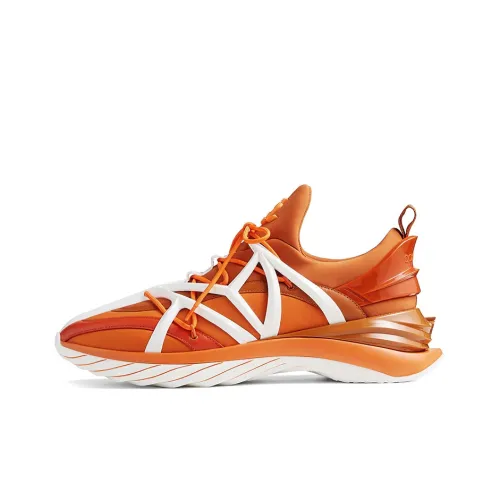 Jimmy Choo Cosmos/M Cushioning Anti-Slip And Wear-Resistant Low-Top Casual Shoes Men's Amber Orange