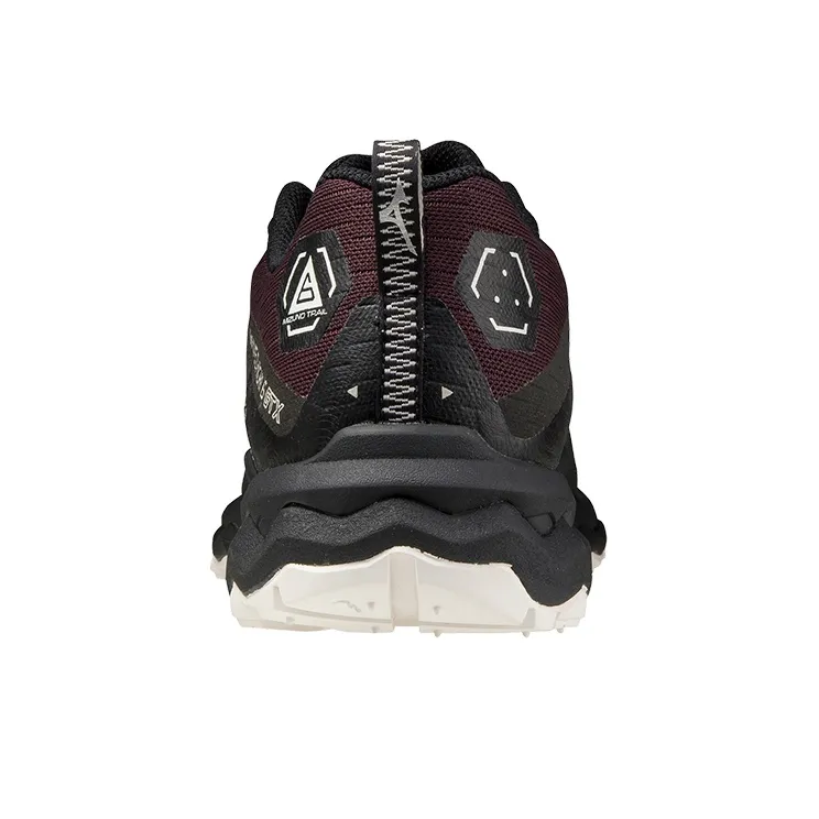 Mizuno Wave Daichi 6 Cushioning Anti-Slip Wear-Resistant Breathability Low-Top Athletic Shoes Women's Black Red-3
