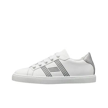 HERMES Avantage Low-Top Stylish Skateboarding Shoes Women's White