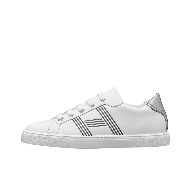 HERMES Avantage Low-Top Stylish Skateboarding Shoes Women's White-0