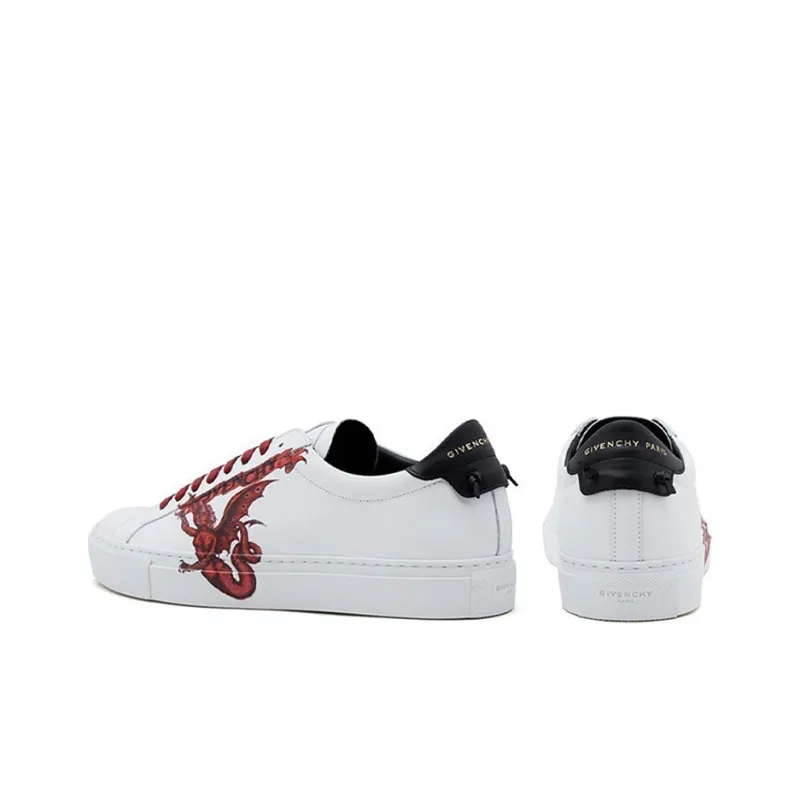 Givenchy Low Top Stylish Skateboarding Shoes Men's White-2
