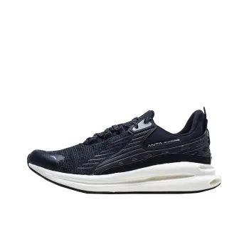 Anta Running Collection A-Flashfoam Lightweight And Breathable Low-Top Running Shoes Men's Black White